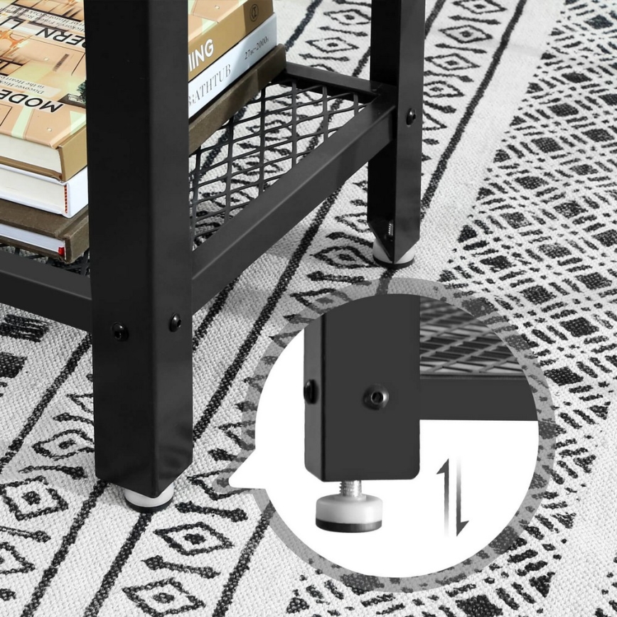 Mesa de Apoio LUVOR castanho/preto