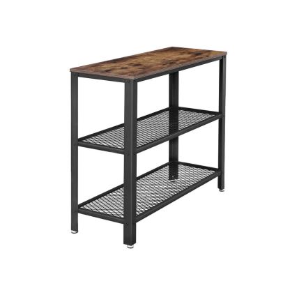 Mesa de Apoio LUVOR castanho/preto