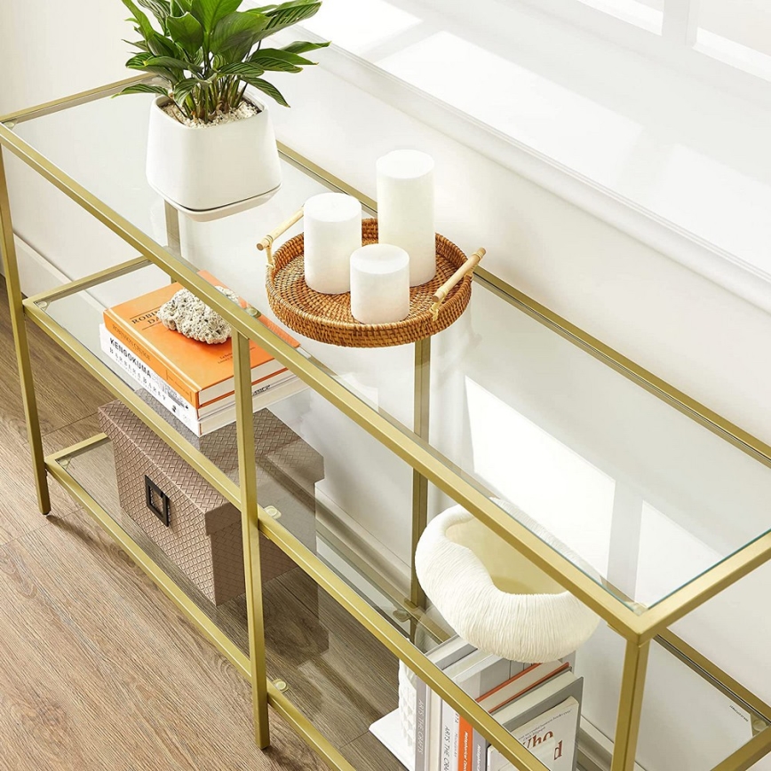 Mesa de apoio LUVOR dourada