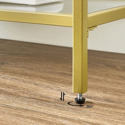 Mesa de apoio LUVOR dourada
