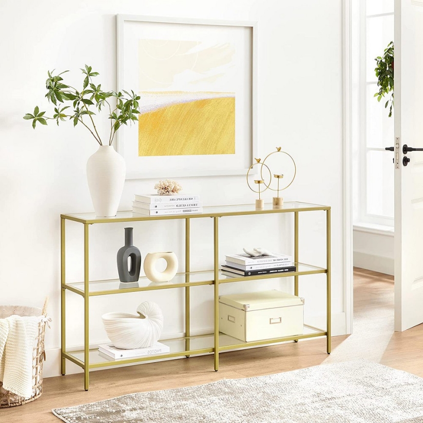 Mesa de apoio LUVOR dourada