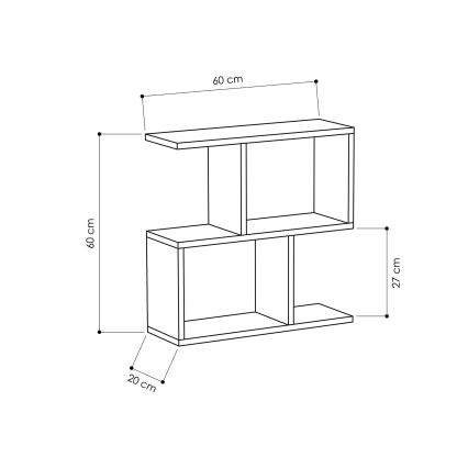 Mesa de apoio MANIA 60x60 cm antracite