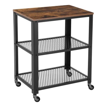 Mesa de apoio MARGE castanha/preta