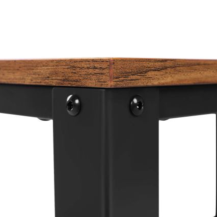 Mesa de apoio MARGE castanha/preta