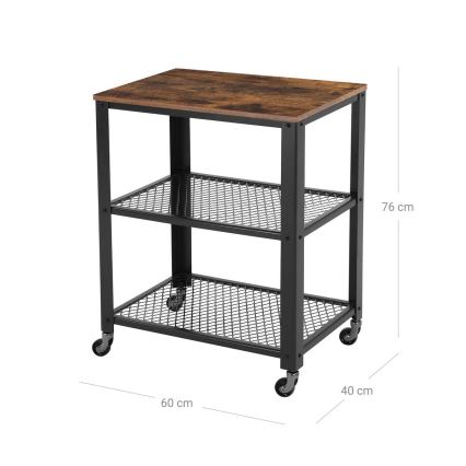 Mesa de apoio MARGE castanha/preta