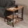 Mesa de apoio MELIN 63x70 cm castanho/preto