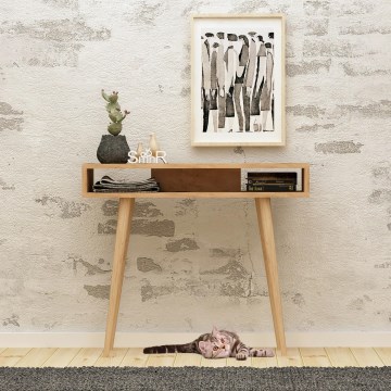 Mesa de apoio OTTOKE 83,6x100 cm castanho