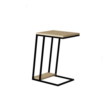 Mesa de apoio PAL 57x40 cm bege/preto