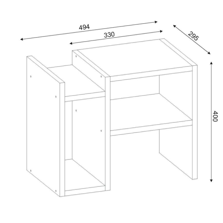 Mesa de apoio PIYON 40x49,4 cm branco