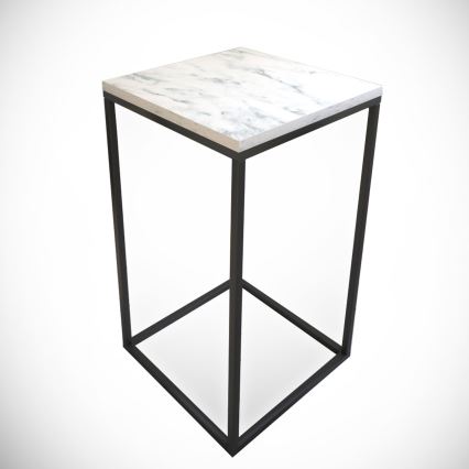 Mesa de apoio PURE 62x35 cm branco/preto