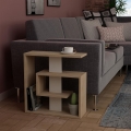Mesa de apoio SALY 57x55 cm bege/castanho