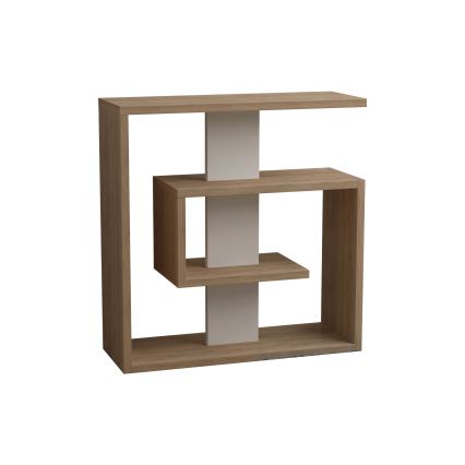 Mesa de apoio SALY 57x55 cm bege/castanho