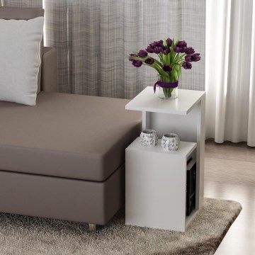 Mesa de apoio SISTER 60x35 cm branco
