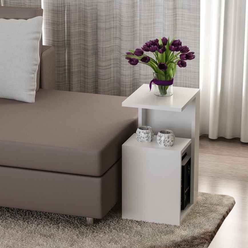Mesa de apoio SISTER 60x35 cm branco