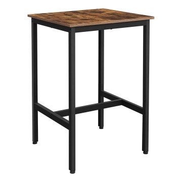 Mesa de bar BARTIS castanha/preta