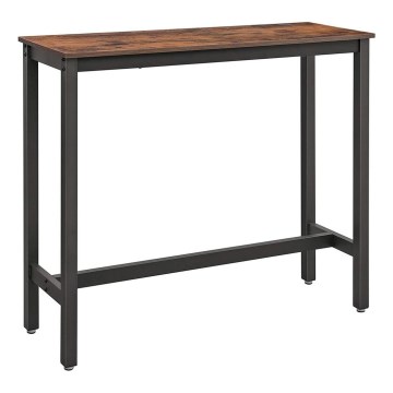 Mesa de bar BARTIS castanha/preta