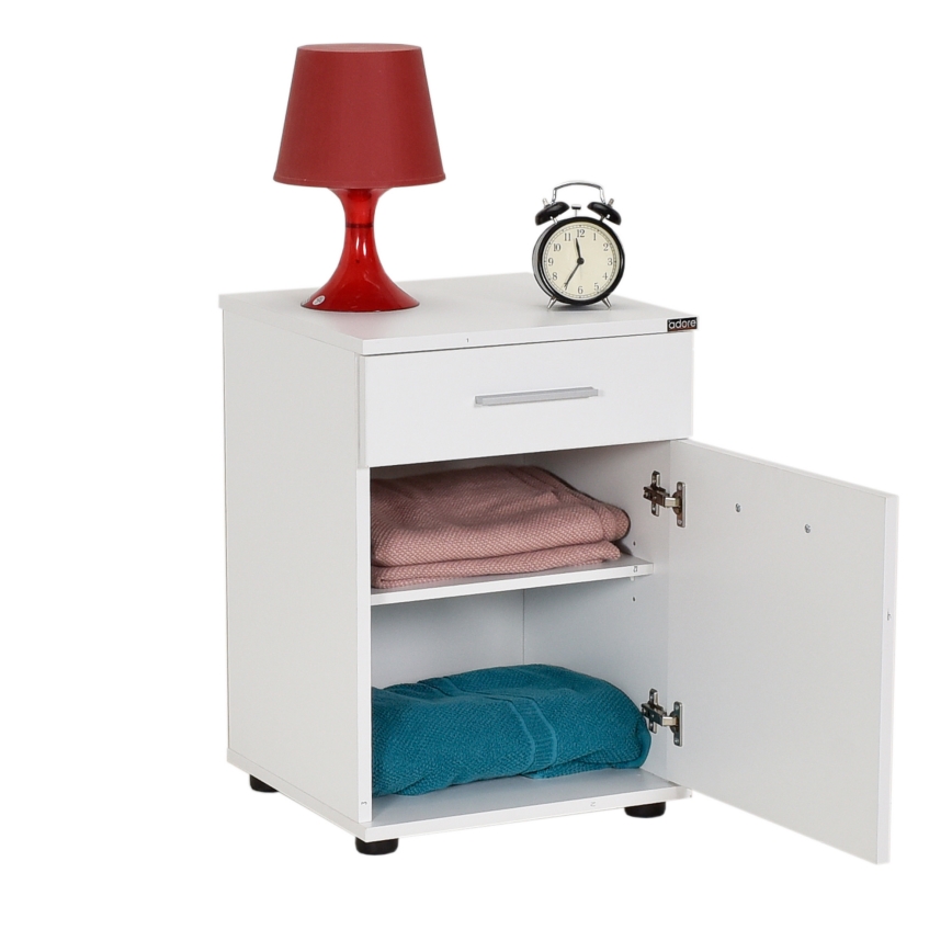 Mesa de cabeceira 57x40 cm branco