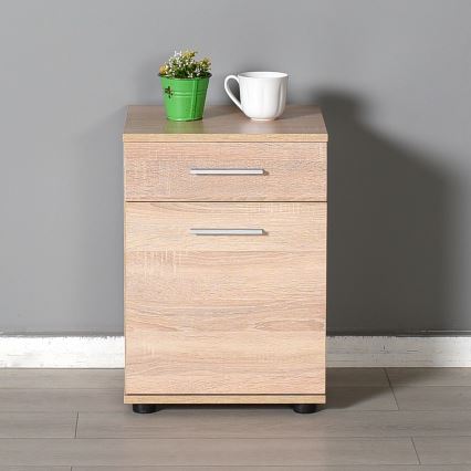 Mesa de cabeceira 57x40 cm castanho