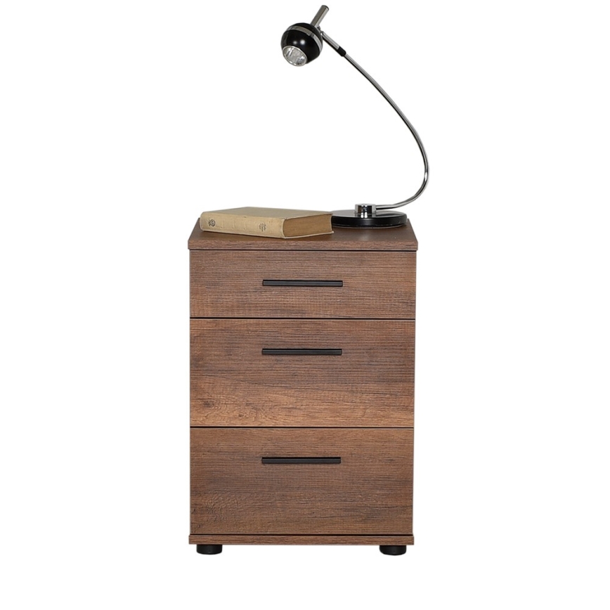 Mesa de cabeceira 57x40 cm castanho