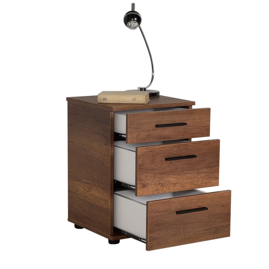 Mesa de cabeceira 57x40 cm castanho