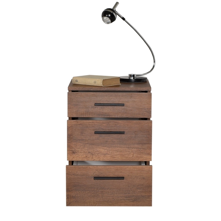 Mesa de cabeceira 57x40 cm castanho
