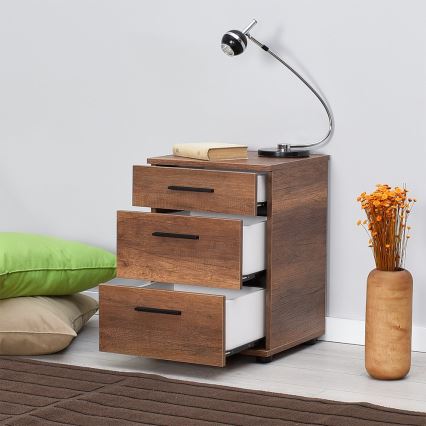 Mesa de cabeceira 57x40 cm castanho