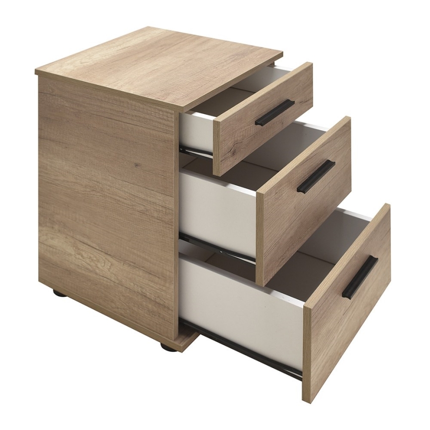 Mesa de cabeceira 57x40 cm castanho