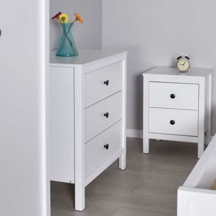 Mesa de cabeceira 61x46 cm branco