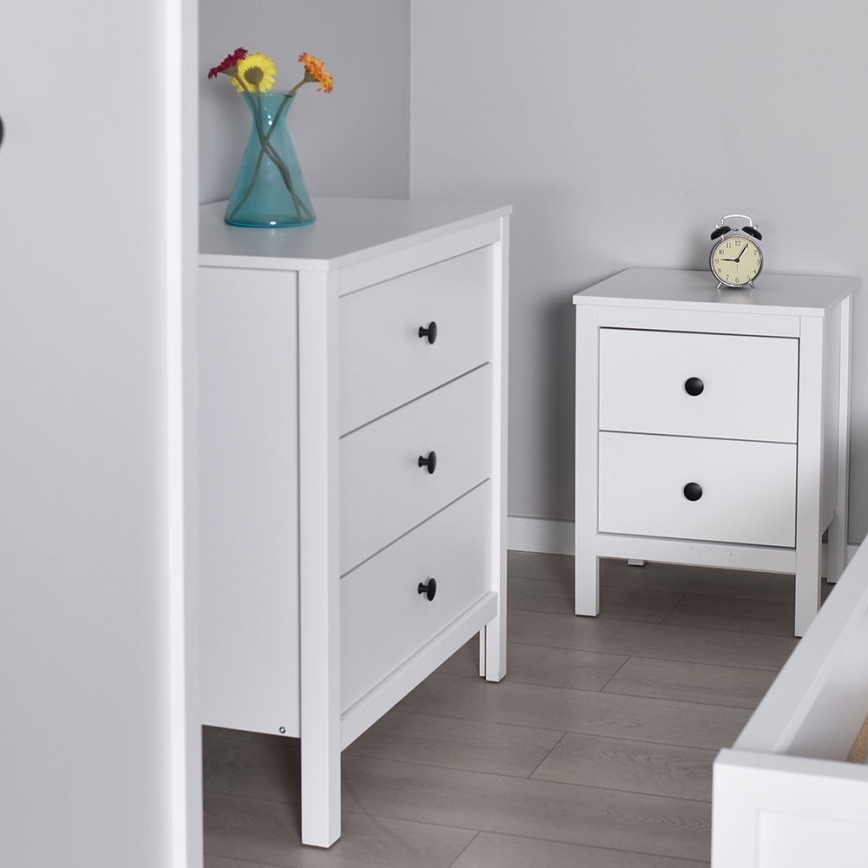 Mesa de cabeceira 61x46 cm branco