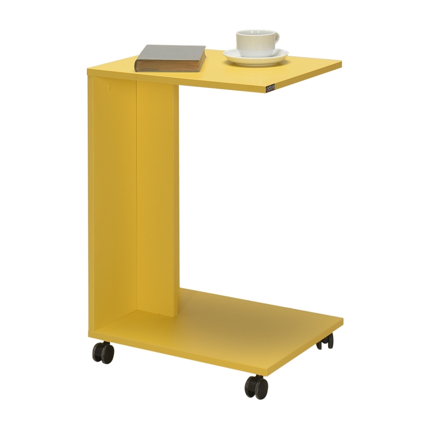Mesa de cabeceira 65x35 cm amarelo