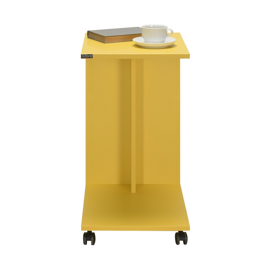 Mesa de cabeceira 65x35 cm amarelo