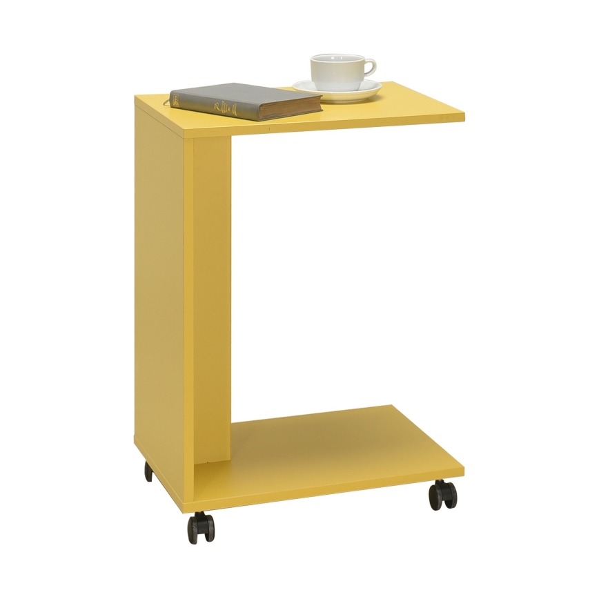 Mesa de cabeceira 65x35 cm amarelo
