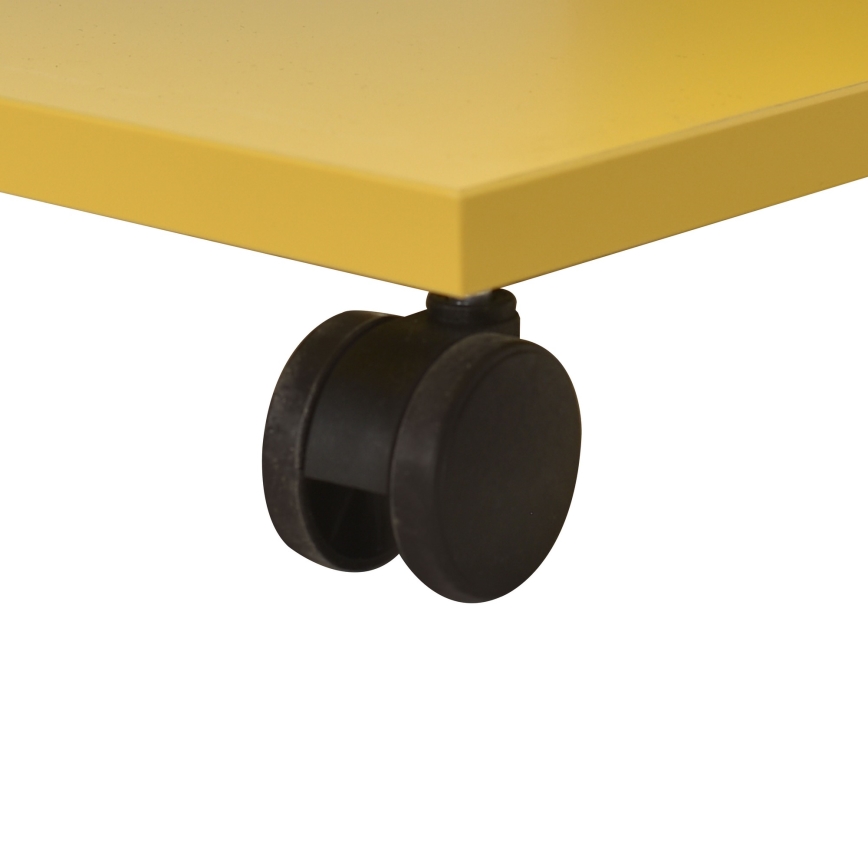 Mesa de cabeceira 65x35 cm amarelo