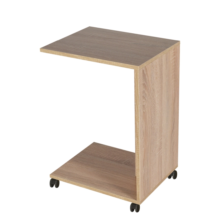 Mesa de cabeceira 65x35 cm castanho