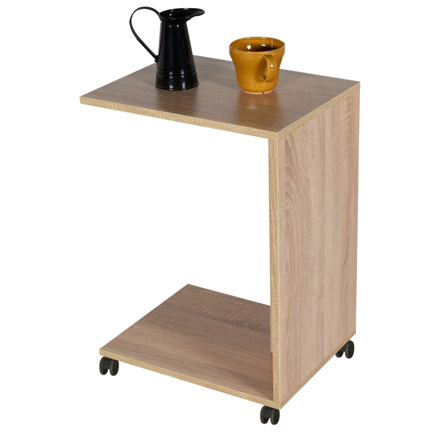 Mesa de cabeceira 65x35 cm castanho