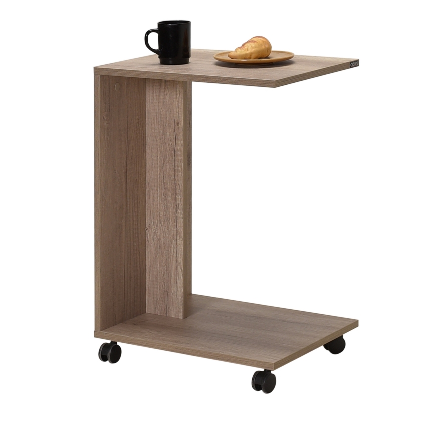 Mesa de cabeceira 65x35 cm castanho