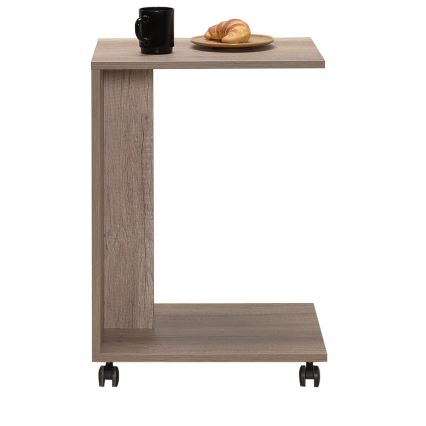 Mesa de cabeceira 65x35 cm castanho