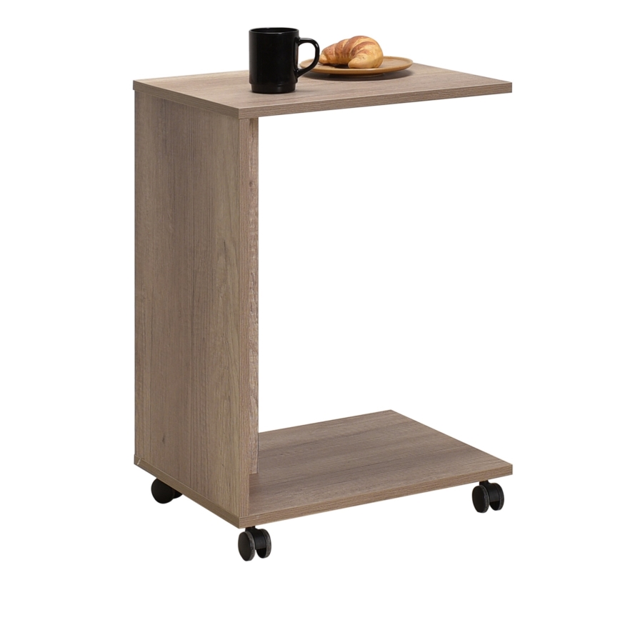 Mesa de cabeceira 65x35 cm castanho