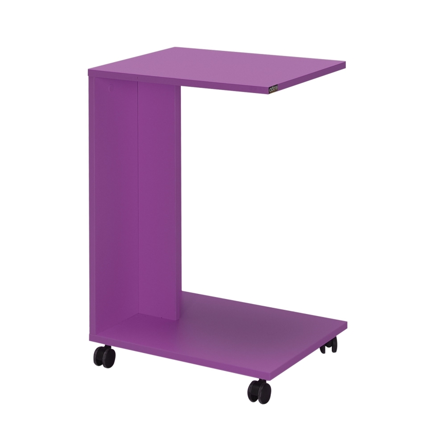 Mesa de cabeceira 65x35 cm roxo