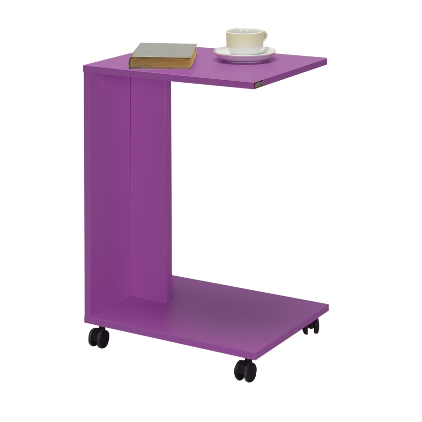 Mesa de cabeceira 65x35 cm roxo