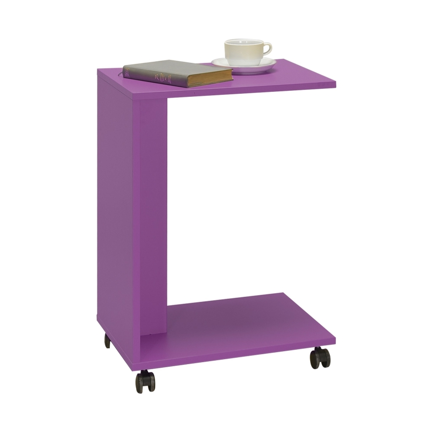 Mesa de cabeceira 65x35 cm roxo