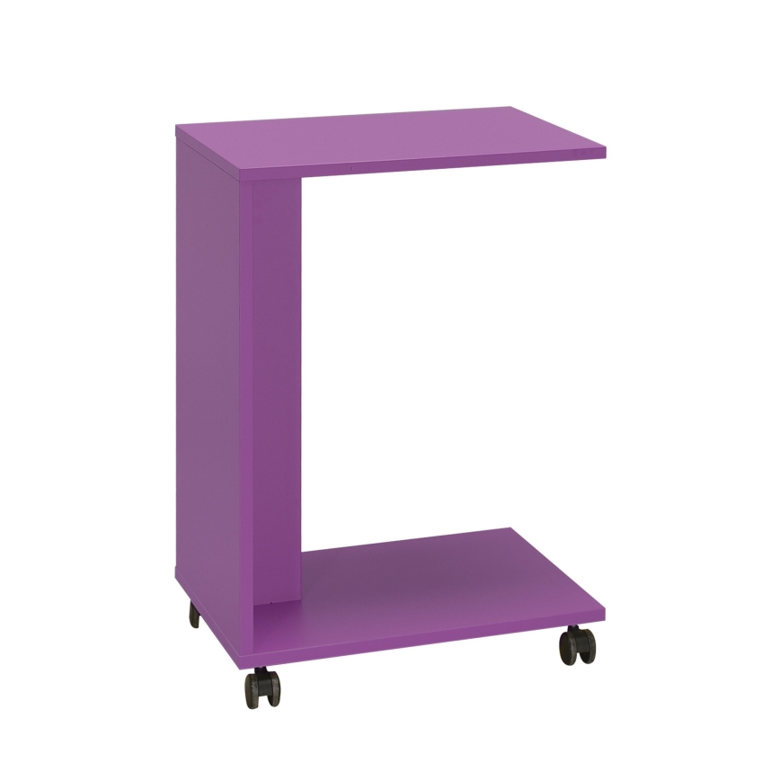 Mesa de cabeceira 65x35 cm roxo