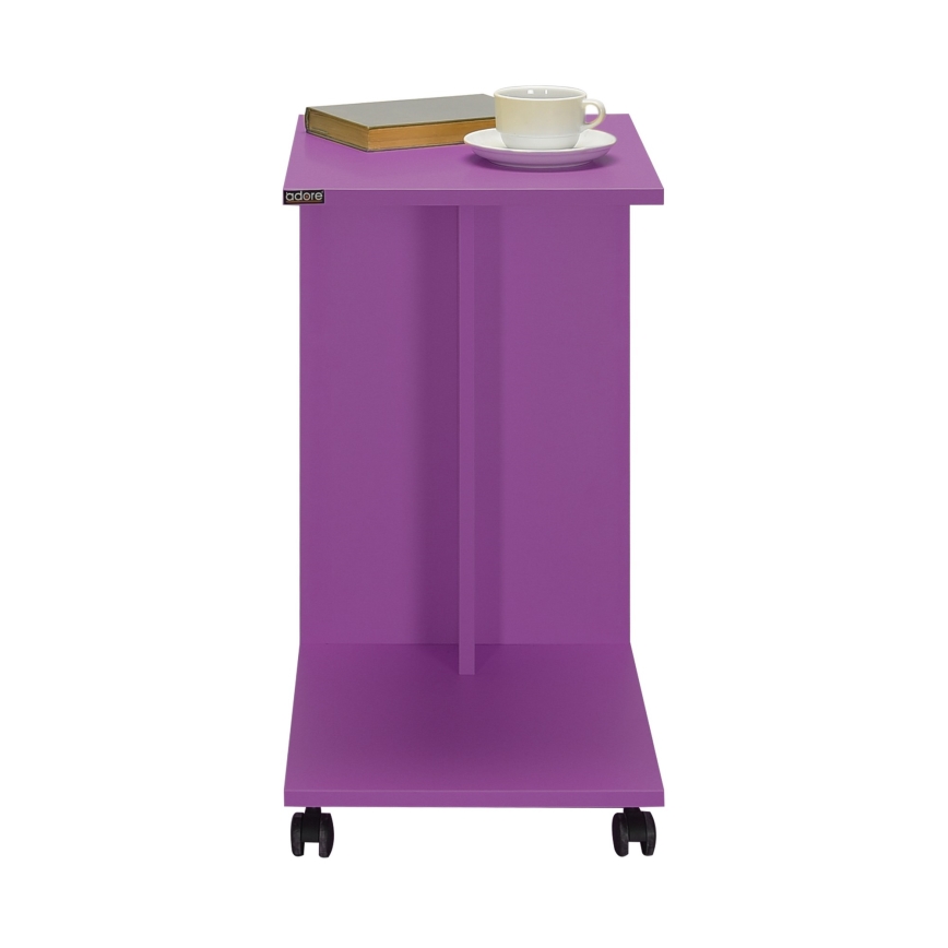 Mesa de cabeceira 65x35 cm roxo