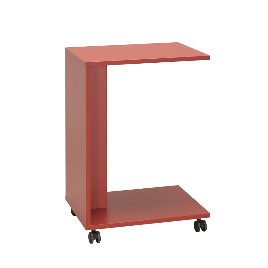 Mesa de cabeceira 65x35 cm vermelho