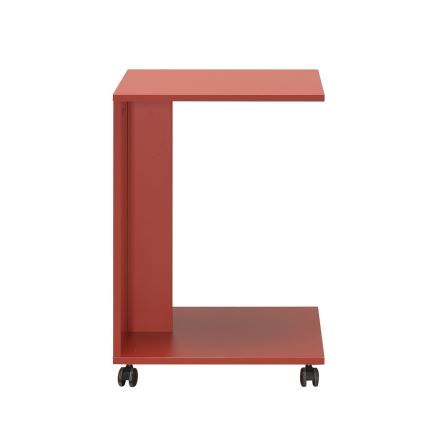 Mesa de cabeceira 65x35 cm vermelho