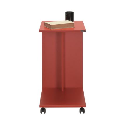 Mesa de cabeceira 65x35 cm vermelho