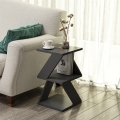 Mesa de cabeceira ALBENI 50x30 cm antracite