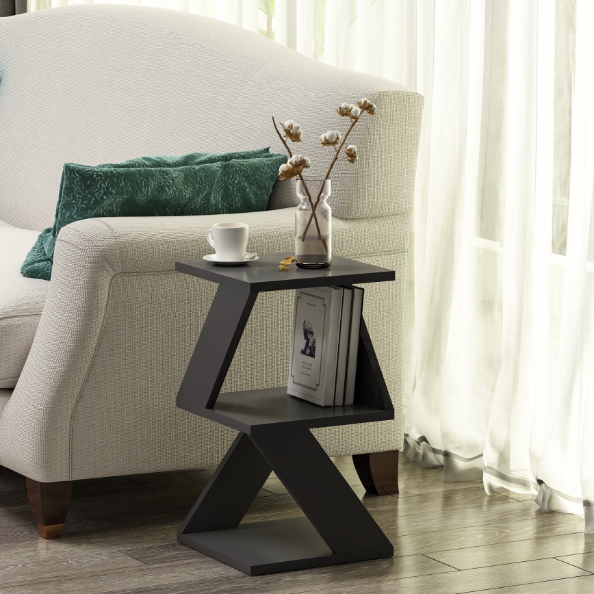 Mesa de cabeceira ALBENI 50x30 cm antracite