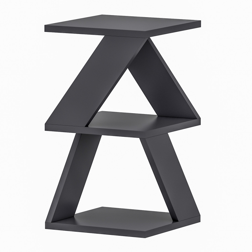 Mesa de cabeceira ALBENI 50x30 cm antracite