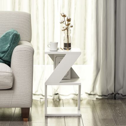 Mesa de cabeceira ALBENI 50x30 cm branco